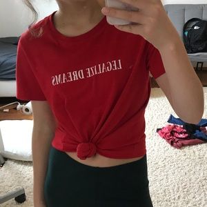 Red Legalize Dreams tee